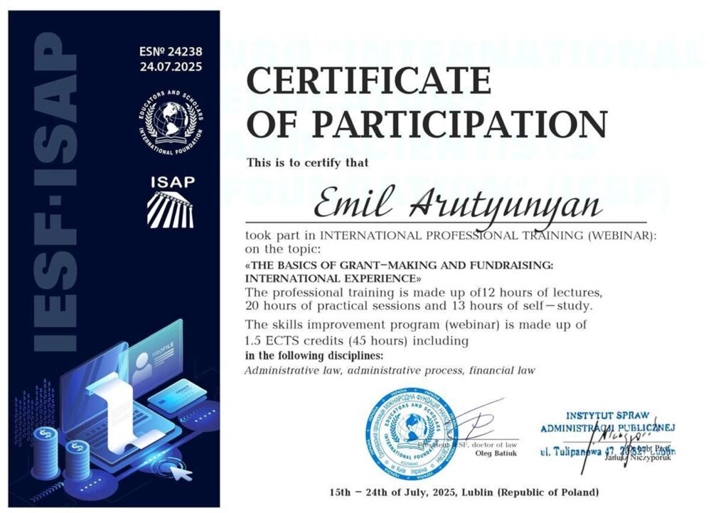 Profesionálne vedomosti v prospech dobra: vzdelávanie o grantoch ako cesta rozvoja sociálnych projektov